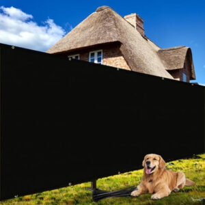Black Fence Privacy Screen by Shade&Beyond
