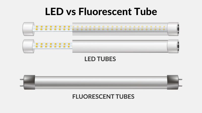 vs Fluorescent Tube Comparison -