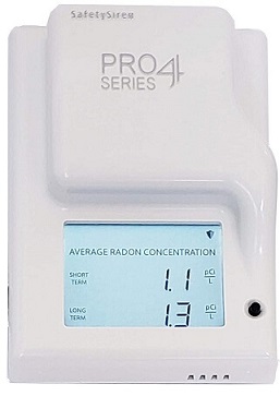 SafetySiren Pro4 Radon Detector