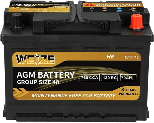 WEIZE Truck Battery
