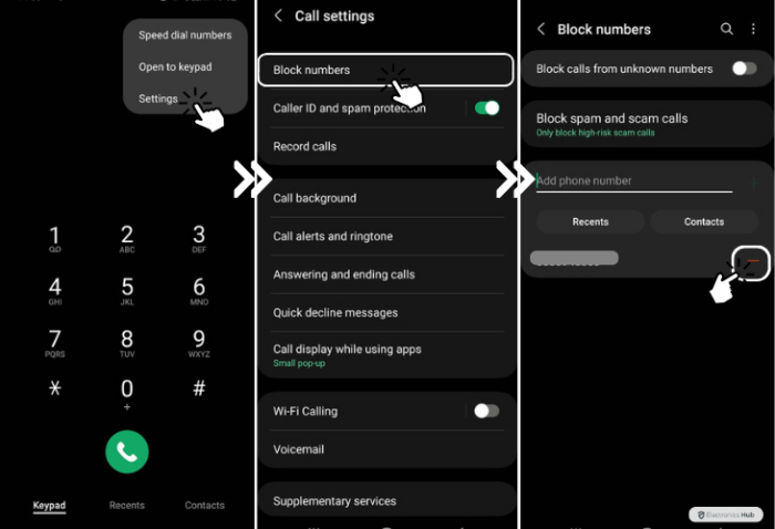 Unblock the Blocked Phone Number On Android