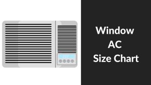 Window AC Size Chart