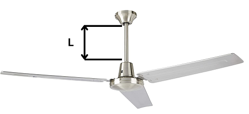 Ceiling fan rod length