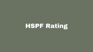 HSPF Rating