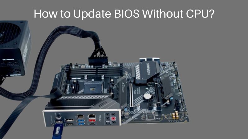 How to perform a motherboard BIOS update