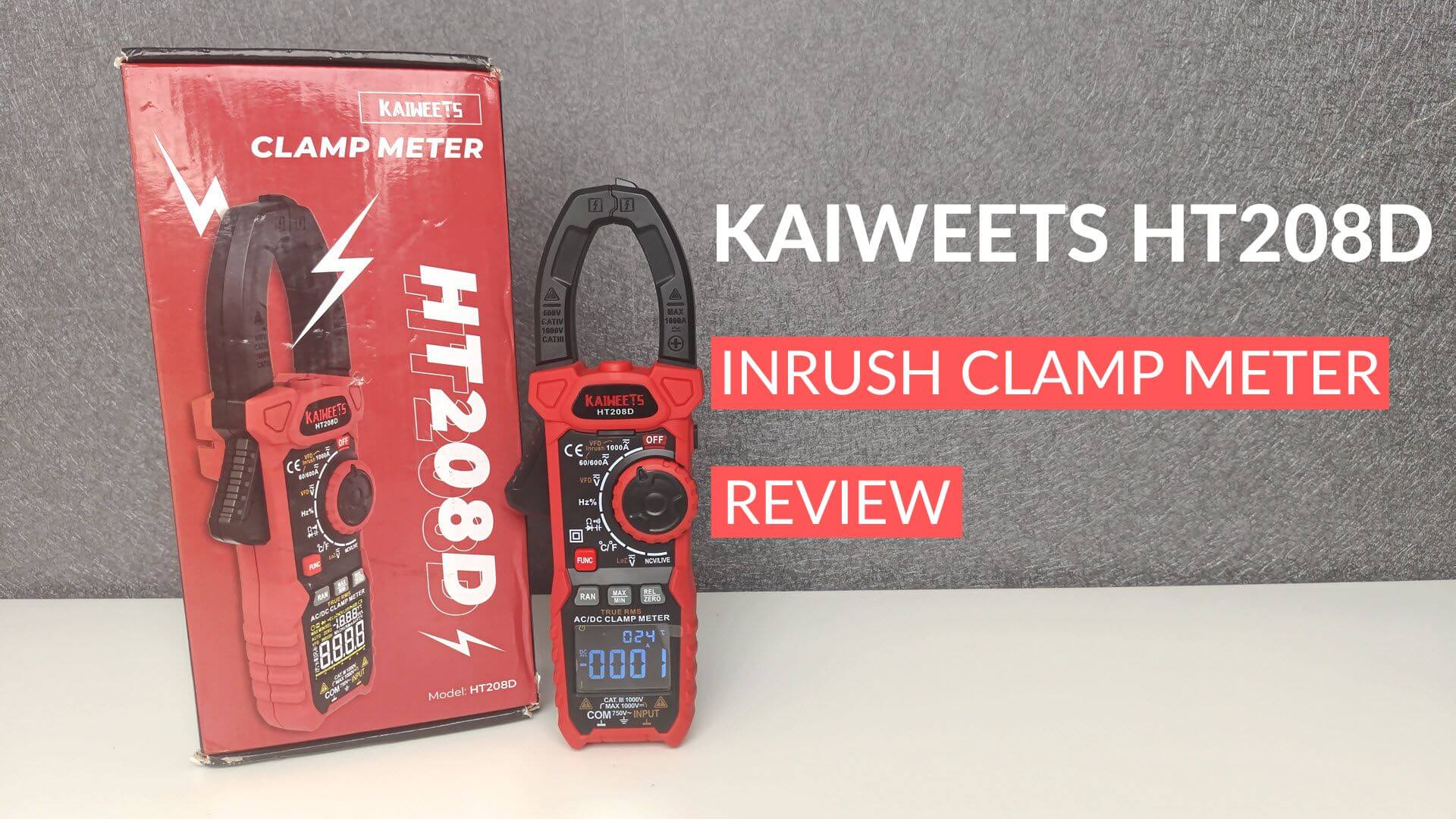 KAIWEETS HT208D Inrush Clamp Meter Review - ElectronicsHub USA