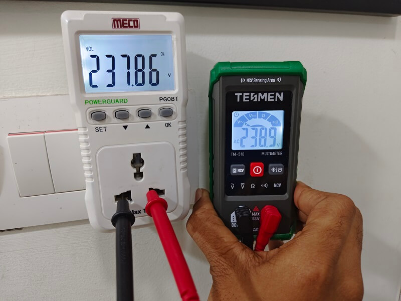 TESMEN TM-510 Digital Multimeter Testing