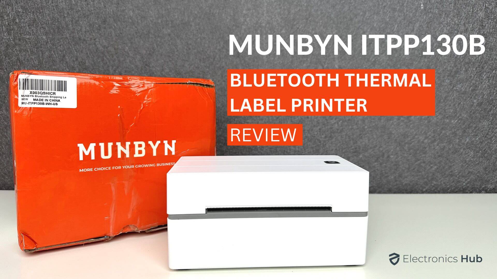 MUNBYN ITPP130B Label Printer Print OnTheGo (Bluetooth + Easy Use)