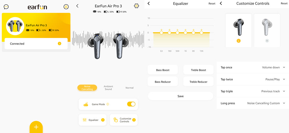 EarFun Air Pro 3 Earbuds App