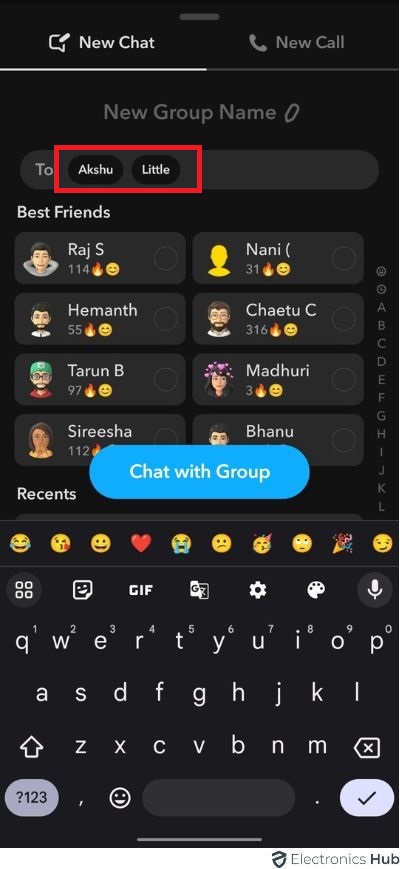 snapchat 6添加朋友