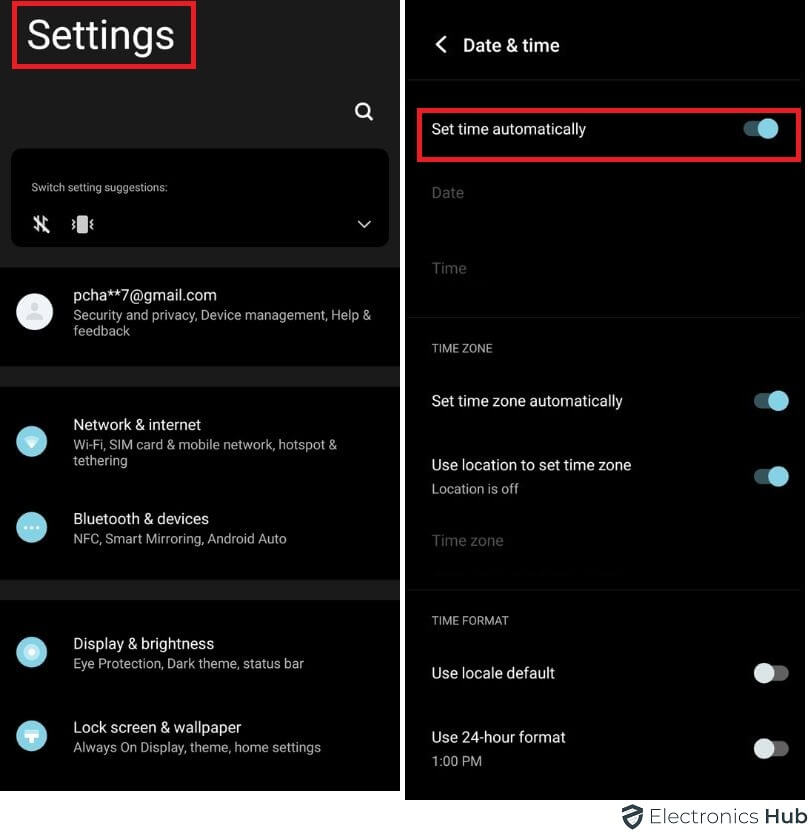 date & time for google play 1
