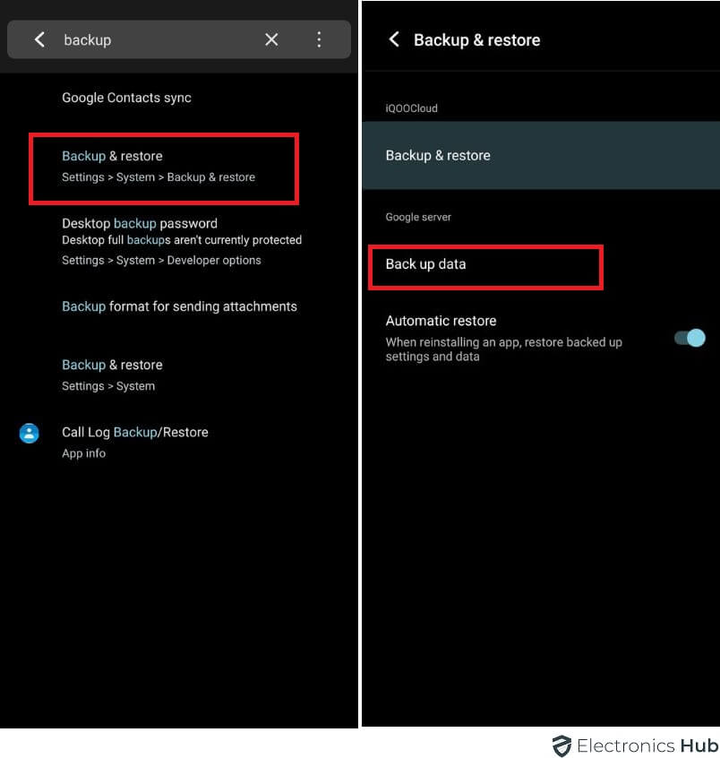 reset for google play 2