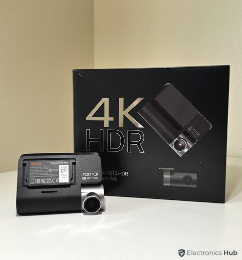 70mai 4K A810 Dash Cam Review - ElectronicsHub