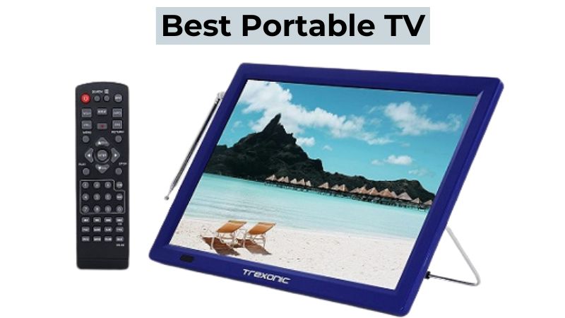 Desobry 14.3 Portable TV with Antenna ATSC Tuner, 1080P Mini TV Portable  with HDMI,AV Input,USB, Rechargeable Battery Operated TV LCD Monitor, 12