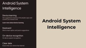 android system intelligence