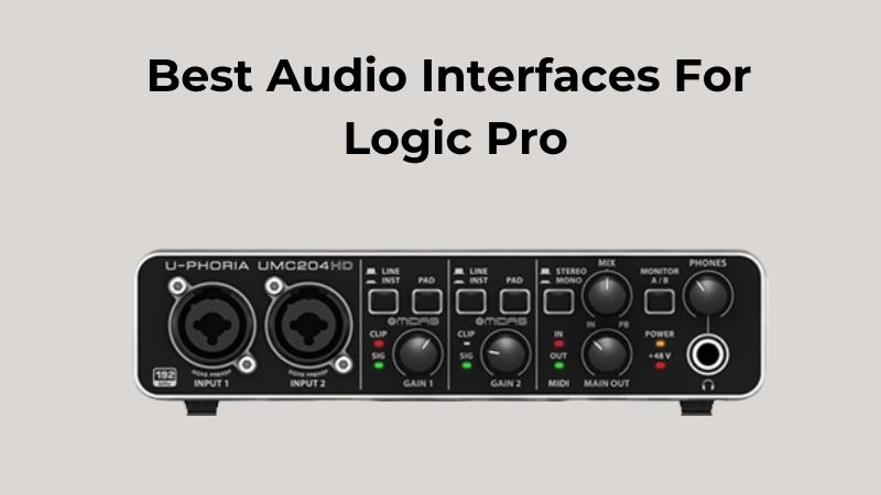 Top Audio Interfaces for Logic Pro
