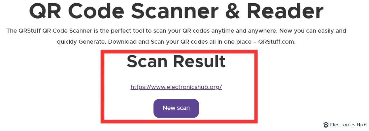scan QR code from website