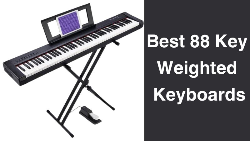 Topbuy 88-Key Foldable Digital Piano Keyboard Semi Weighted Piano