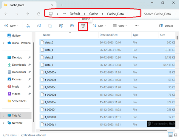 Delete the Edge Cache