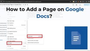 How to Add a Page on Google Docs