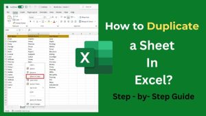 How to Duplicate a Sheet In Excel