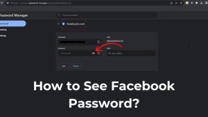 How to See Facebook Password