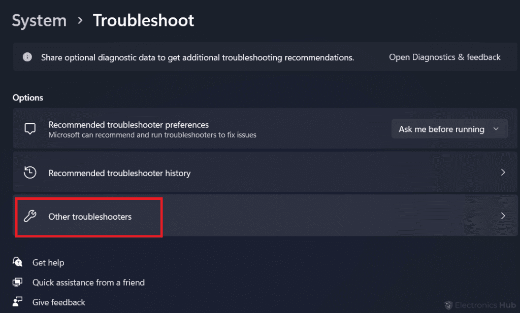 Other Troubleshooters