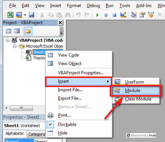 VBE Feature in ms excel