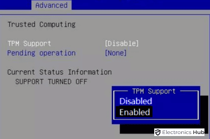 remove TPM from BOIS