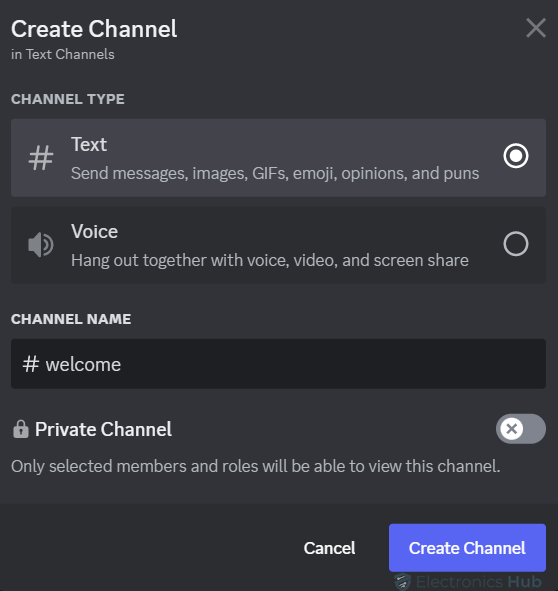 Create a Channel