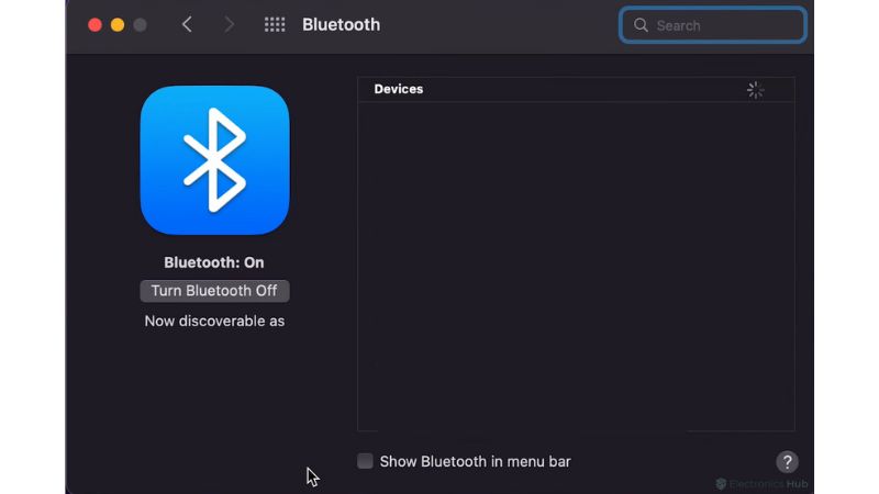 Turn Bluetooth On
