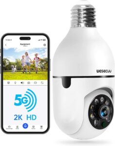 WESECUU Light Bulb Camera