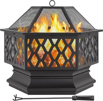 Yaheetech 28 inch Outdoor Fire Pit