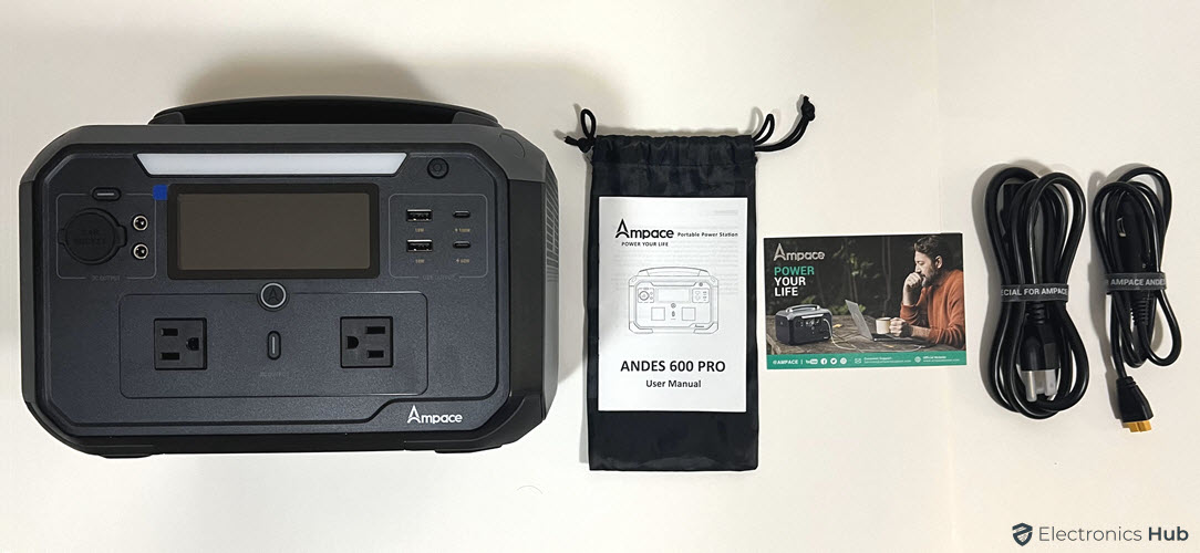 Ampace Andes 600 Pro Portable Power Station Unboxing