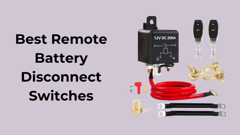 DIKJAK DC12V 250A Remote Battery Disconnect Switch for Car RV Kill
