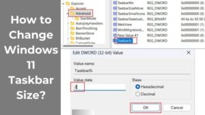 How to Change Windows 11 Taskbar Size