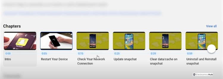 Output on automatic chapters