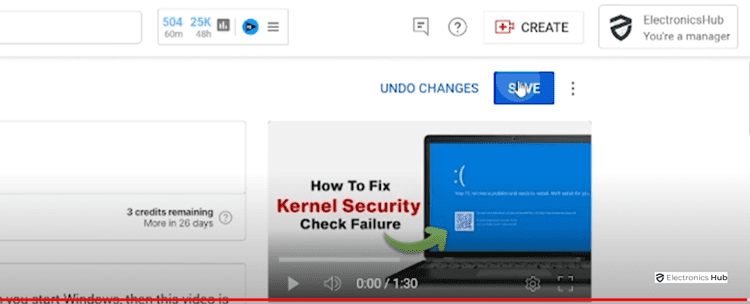 Save manually chapter in youtube video