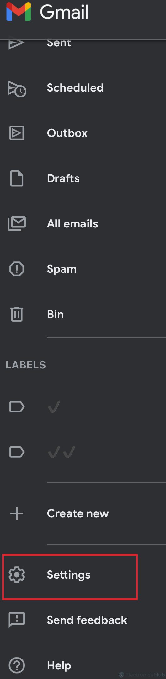 how to remove a label in gmail on iPhone
