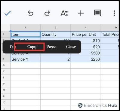 how to add table in gmail