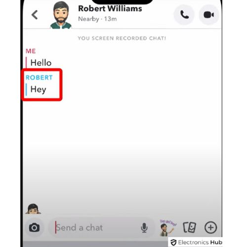Chat with those to know if someone online on Snapchat