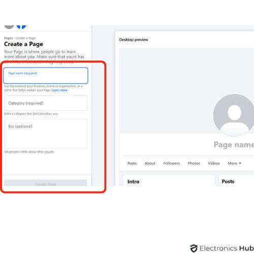 Fill all the details carefully for your Business page on FB