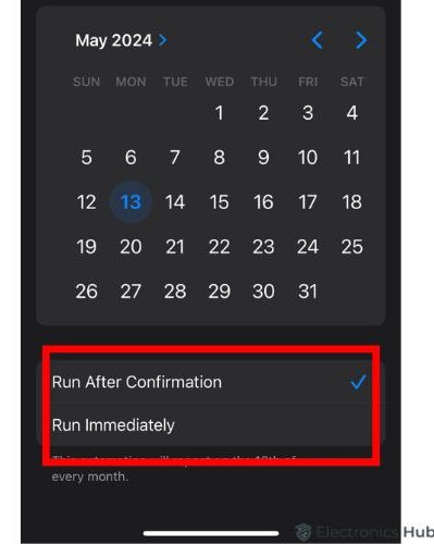 Review the "Ask Before Running" option