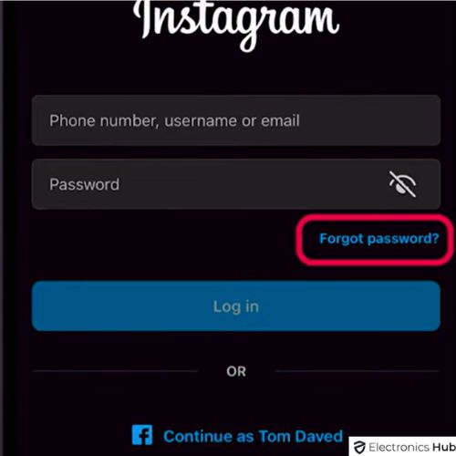 Tap on Forget Password to get an idea of which accounts are linked to phone number