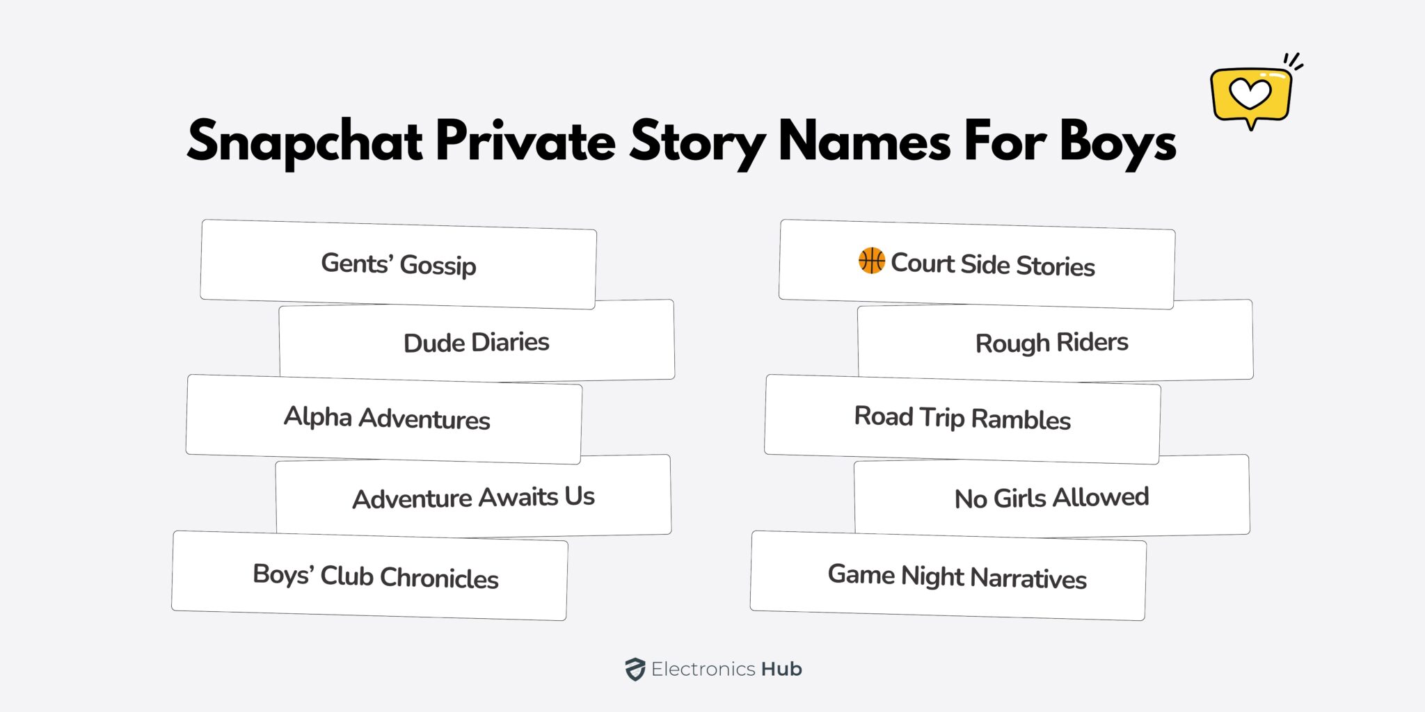 1050+ Snapchat Private Story Names