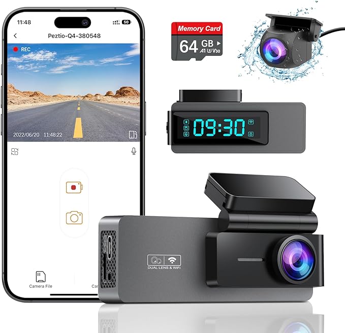 12 Best Front And Rear Dashcam With Night Vision