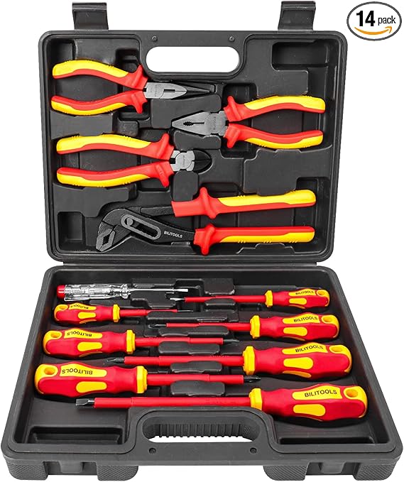 BILITOOLS Insulated Screwdriver & Pliers Set