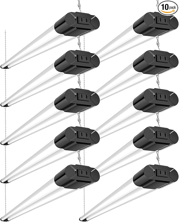 Bbounder 10 Pack Linkable LED Utility Shop Light