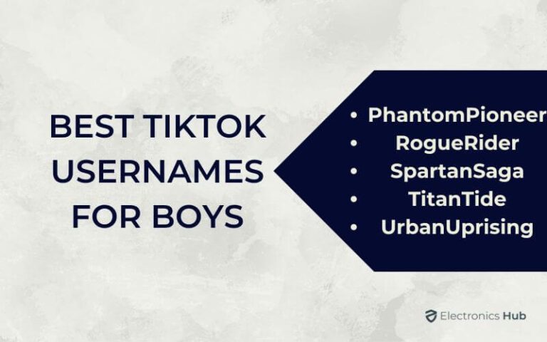 1350+ Coolest TikTok Username Ideas - ElectronicsHub USA