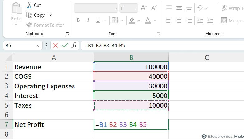 Net Profit - Calculate gross and net profit (excel)